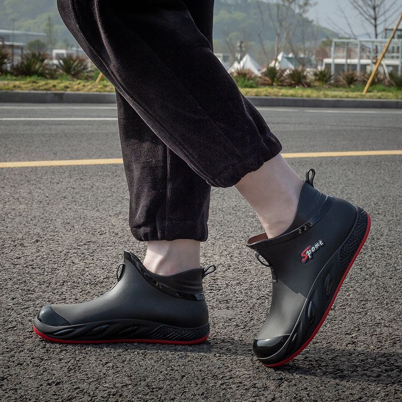 Fishing Boots - Trendy Men's Mid-calf Rain Boots Waterproof